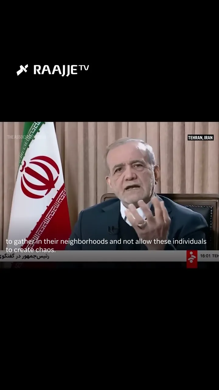 ހަމަ ނުޖެހުން ހިންގާ މީހުން ތަމްރީނު ކޮށްފައި ވަނީ ގައުމުން ބޭރުގެ ބަޔަކު: އީރާނުގެ ރައީސް