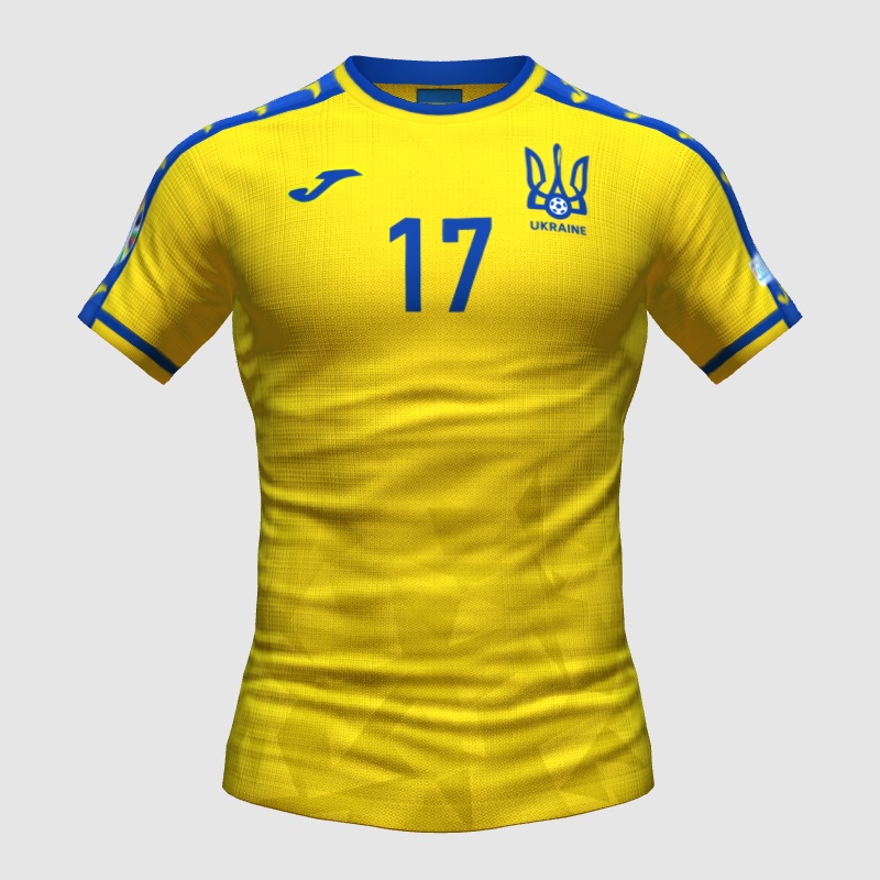 Ukraine - Euro home jersey