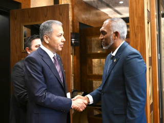 The Minister of Interior of Türkiye pays a courtesy call on the President