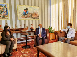 The foreign minister departed to Kuwait on Monday