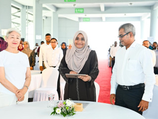 The First Lady inaugurates the national waste management programme 'Magey Saafu Raajje'