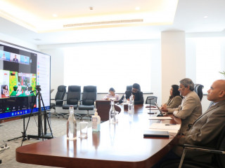 The Minister of State for Foreign Affairs, Ahmed Khaleel delivered the opening remarks during the virtual ceremony