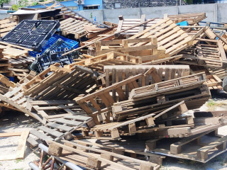 Pallets previously taken from different areas of Male' City