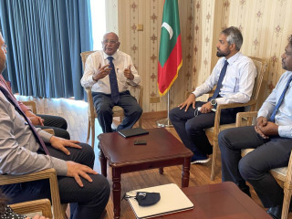 The special meeting where the donation initiated; attended by Health Minister Naseem, Ooredoo MD Khalid Al-Hamadi and senior officials of the company took part in the meeting