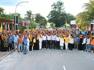 ފުވައްމުލަކު ސިޓީ އިން ރައީސް ސޯލިހް އާއި އެމްޑީޕީގެ ޓީމަށް ހޫނު މަރުހަބާ އެއް