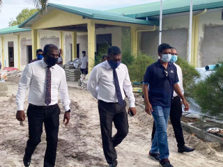 ތިނަދޫގައި ގާއިމްކުރާ ކޮވިޑް ފެސިލިޓީގެ މަސައްކަތް ބައްލަވާލެއްވުން