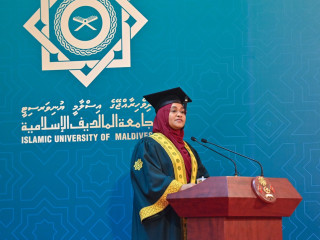 FL Sajidha graced the first session of the 2024 convocation ceremony of the Islamic University of Maldives on Thursday