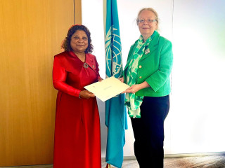 Dr. Salma Rasheed presented her credentials on Friday