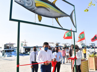 Vice President Faisal Naseem opened the Hulhumalé Fishermen’s Park on Sunday