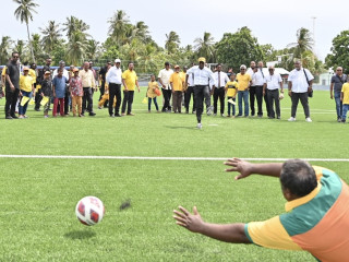 New football ground of Himendhoo Island officially inaugurated