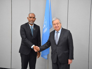 President Muizzu met the Secretary-General of the United Nations on Monday