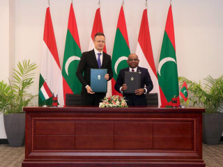 MoU signed during Minister of Foreign Affairs and Trade of Hungary Péter Szijjártó's official visit to the Maldives