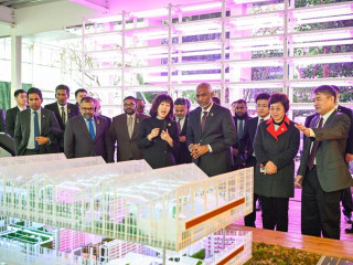 President Muizzu visited the Chinese Academy of Agricultural Sciences on Friday