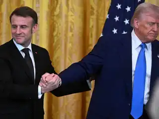 އެމެރިކާގެ ރައީސް ޑޮނަލްޑް ޓްރަމްޕް އާއި، ފްރާންސްގެ ރައީސް އިމަނުއެލް މެކްރޮން