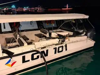 The speedboat involved in a collision with a vessel on the night of July 9 has sustained extensive damage.