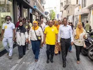 އެމްޑިޕީގެ ފަރާތުން މައްޗަންގޮޅި އުތުރު ދާއިރާގައި ބުދަ ދުވަހު ބޭއްވި ދޮރުން ދޮރަށް ހަރަކާތުގެ ތެރެއިން