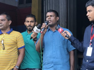 ހަސަން އަހުމަދު އެމްޑީޕީގެ އެއްވުމެއްގައި ވާހަކަ ދައްކަނީ