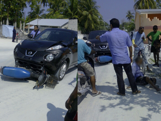 ކުޅުދުއްފުށިގައި މެމްބަރު ނަޝީދު އިއްނެވި ކަމަށް ބުނާ ކާރެއް އެކްސިޑެންޑް ވެއްޖެ