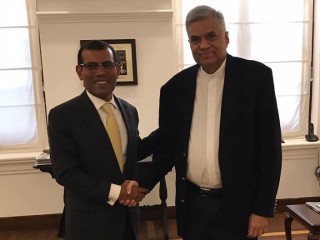 ރައީސް ނަޝީދު ސްރީ ލަންކާގެ ބޮޑުވަޒީރާ ބައްދަލުކުރައްވައިފި