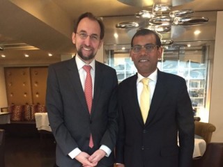 އދ. ގެ ހައިކޮމިޝަނަރ ފޯ ހިއުމަން ރައިޓްސްއާ ރައީސް ނަޝީދު ބައްދަލުކުރައްވައިފި