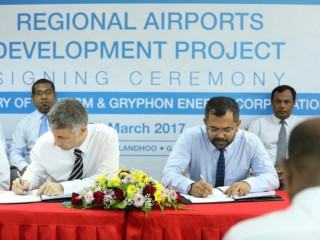 Gov. signs USD 57.7 mln airport project with Gryphon Energy