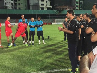 Palestinian sports minister calls on his Maldivian counterpart