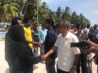 އެމްޑީޕީގެ ޓީމަށް ތ. އަތޮޅުން ހޫނު މަރުހަބާއެއް ކިޔައިފި