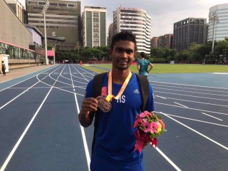  އޭޝިއަން ގްރޯން ޕްރީ: އޭޝިއާގެ ފުރަތަމަ މެޑަލް ހޯދި ދިވެހި އެތުލީޓަކަށް ސާއިދު