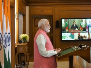 ދެކުނު އޭޝިއާ ސެޓެލައިޓަކީ ސާކްގެ ރައްޔިތުންގެ ބޭނުންތަކަށް ދޭ އަހައްމިއްޔަތުގެ މިސާލެއް: މޯދީ