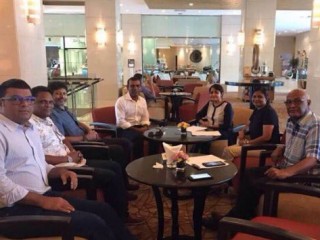 Ex-Pres. Nasheed meets with senior officials of the opposition coalition