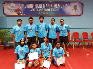 9 ވަނަ ދުންތަރި މަނިކް މެމޯރިއަލް ޓޭބަލް ޓެނިސް މުބާރާތުގެ ޗެމްޕިއަންކަން ބްލޫ ފަޔާސް އިން ކާމިޔާބުކޮށްފި