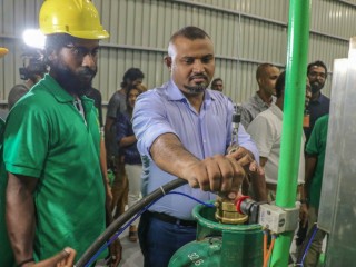 މޯލްޑިވްސް ގޭސްއިން އޮޓަމެޓިކް ގޭސް ފިލިންގް ޕްލާންޓެއް ގާއިމްކޮށްފި