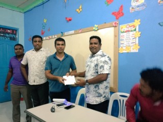 Uligamu council begins distributing money donated by Hoarafushi constituency MP
