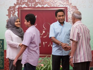 ރައީސްގެ ދެކަނބަލުން މިފަހަރު އީދު ސަލާމް ކުރެއްވުން ރަސްރަނި ބަގީޗާގައި