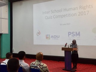 އިންޓަރ ސުކޫލް ހިއުމަން ރައިޓްސް ކުއިޒް ޕްރޮގްރާމް ނިންމާލައިފި