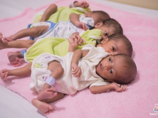 ADK releases first photo of quads, babies released from care