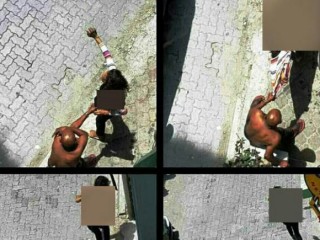 ފޭރެން އުޅުނު އަންހެނަކު ހިފެހެއްޓުމުން ލައިގެން ހުރި ޓީޝާޓް ދޫކޮށްލައި ފިލަން އުޅެފި!