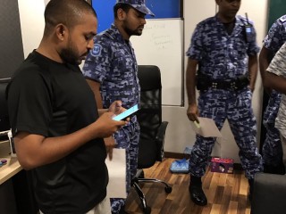 MP Ameeth shortly before his arrest