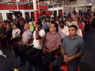 Supporters of the Joint Opposition at a rally held earlier at Kunooz