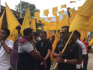 Maldivian Democratic Party fined over call to gather near police station
