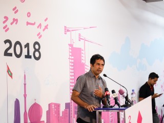 މިނިސްޓަރ ސަޢީދު ޕީޕީއެމްގެ ޖަލްސާއެއްގައި ވާހަކަ ދައްކަވަނީ