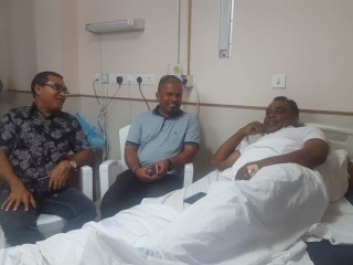 އަބްދުއްރަހީމްގެ ހާލު ބެއްލެވުމަށް ޕީޕީއެމްގެ އިސްބޭފުޅުންތަކެއް އައިޖީއެމްއެޗަށް ވަޑައިގެން