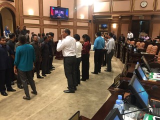 Tuesday's Parliament session halted
