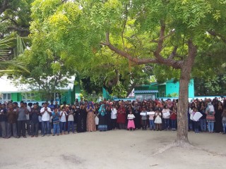 ރޮހިންޖާ މުސްލިމުންނަށް ކުރާ އަނިޔާތަކާއި ދެކޮޅަށް ޅ. ކުރެންދޫ ރައްޔިތުން އަޑު އުފުލައި ޙާއްސަ ދުޢާ އެއް ކޮށްފި 