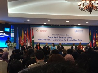 ޑް ހެލްތު އޯގަނައިޒޭޝަން (ޑަބްލިއުއެޗްއޯ) ގެ ސައުތު އީސްޓް އޭޝިއާގެ ރީޖަނަލް ކޮމެޓީގެ 70 ވަނަ ބައްދަލުވުމުމުގެ ފެށުމުގެ ރަސްމިއްޔާތު 