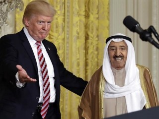 ކުވައިތްގެ އަމީރު ޝެއިޚް ސަބާހް (ކ) އަދި ރައީސް ޓްރަމްޕް 