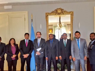 PPM MPs pose for a picture with the Human Rights High Commissioner of UN