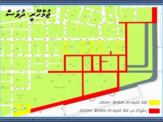 ދަރުބާރުގެ ހިމެނޭ ސަރަހައްދުގެ މަގުތައް ބަންދު ކުރުމަށް ހަމަޖެހިފައިވާ ގޮތުގެ ކުރެހުމެއް --