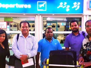 Shameem and CSC's senior Human Resources Executive Fathimath Mohamed left to Singapore on Tuesday, 14th November