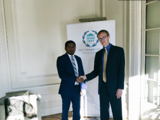 MP Ahmed Mahloof meets with Rogier Huizenga, IPU's Manager of Human Rights Programme